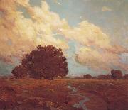 Granville Redmond Trees by a Meadow Stream painting